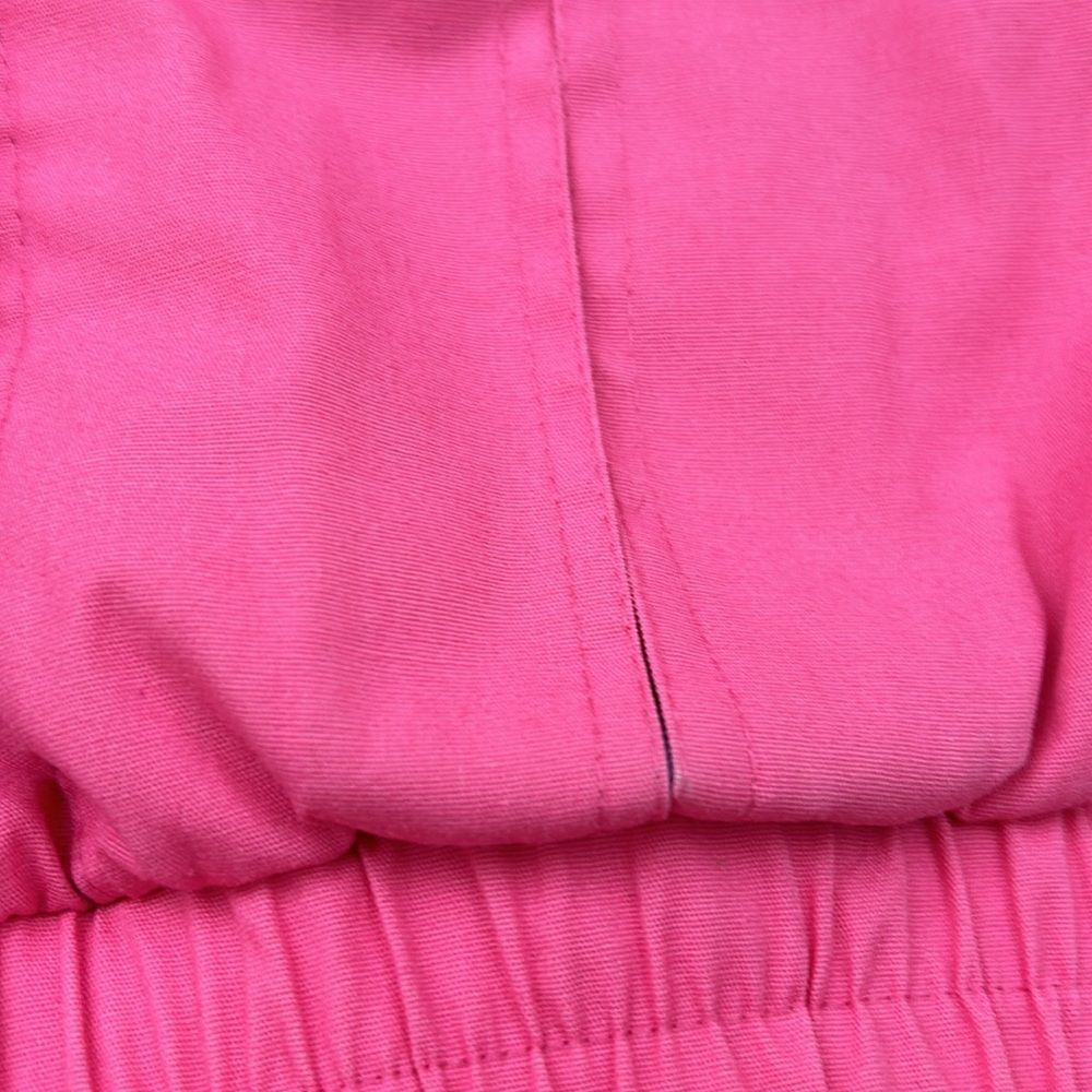 Vintage 80s Be in the Current Seen Hot Pink Lightweight Preppy Jacket Small - Picture 13 of 15